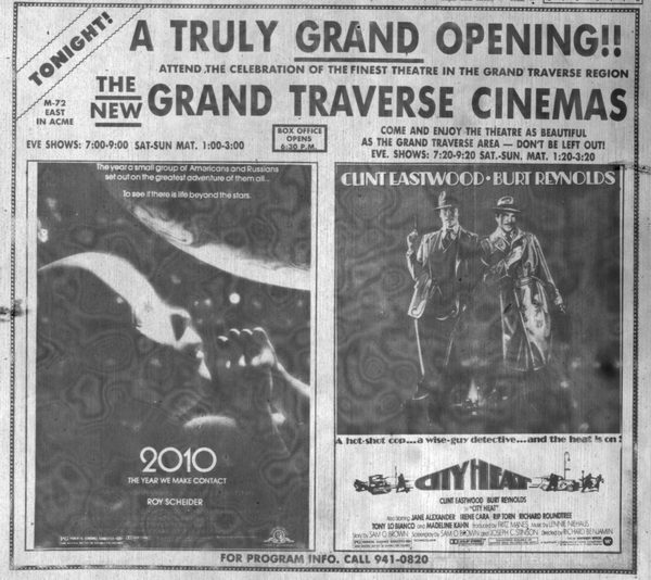 Traverse Bay Cinema - Z03gt Theater Grand Opening 12-14-84 From J Perkette (newer photo)